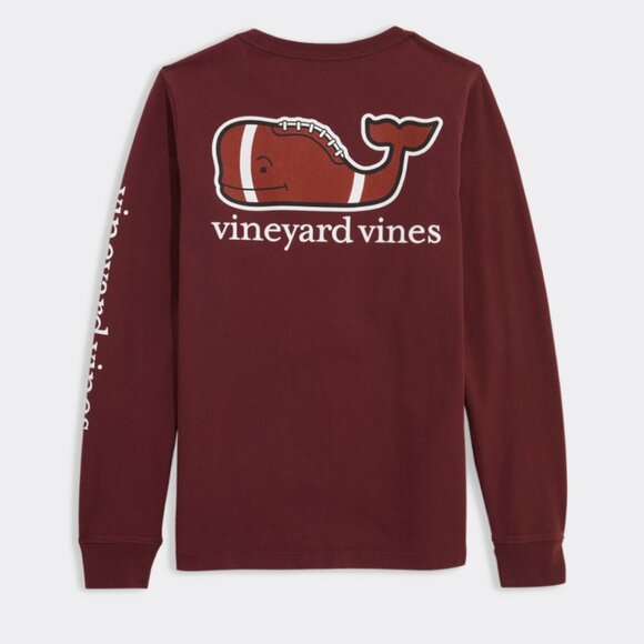 Vineyard Vines Boys Fisherman Aesthetic Whale Long Sleeve Shirt - Large Boys - Picture 6 of 7